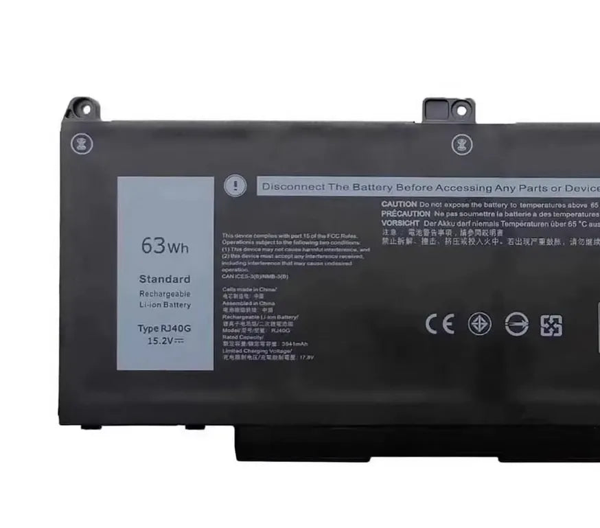 RJ40G 63Wh Battery for Dell Dell Latitude 14 5420 5520 15 3560 Replacement