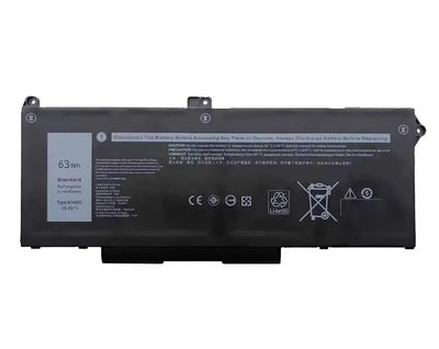 Batterie RJ40G 63 Wh de remplacement pour Dell Latitude 14 5420 5520 15 3560