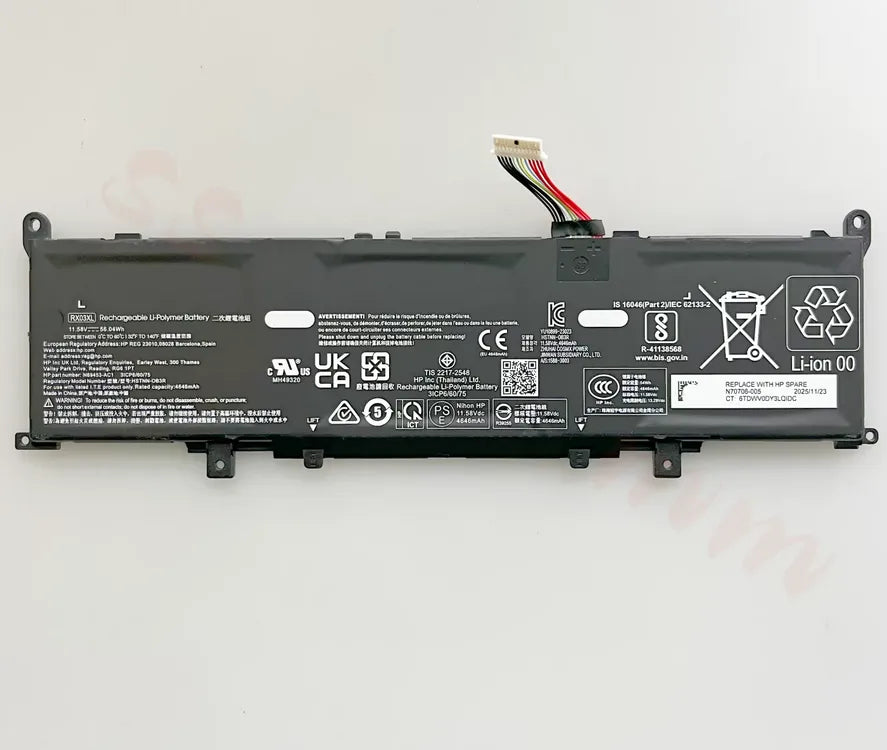 RX03XL 56.04Wh Battery for Hp 640 645 630 G11 465 445 460 G11 TPN-DB1Y