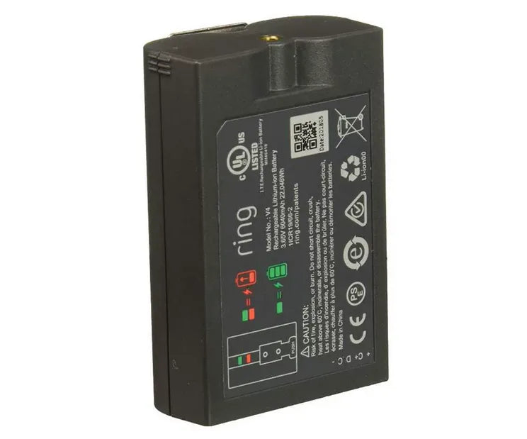 Ring V4 Battery Pack For Ring Doorbell 2 by Wasabi Power Video Door Bell 1ICR19/66-2