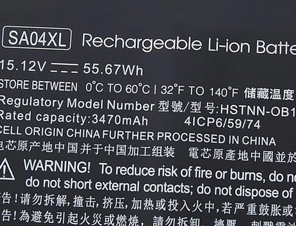 SA04XL Battery for Hp TPN-W142 W143 15-ds000 15-dr0003TX HSTNN-OB1G