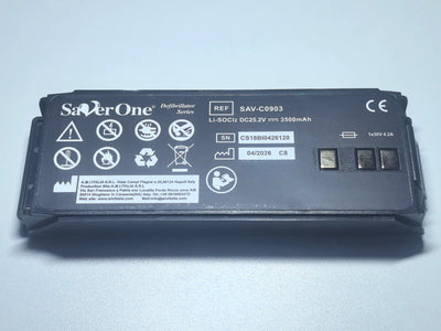 SAV-C0903 Batterie de remplacement Li-SOCl2 25,2 V 3500 mAh pour défibrillateurs SaverOne