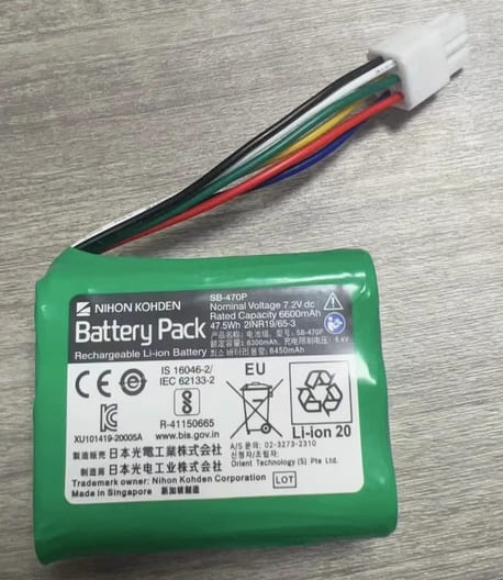 SB-470P Ersatzakku für Nihon Kohden PVM-4000, PVM-4761 47,5 Wh