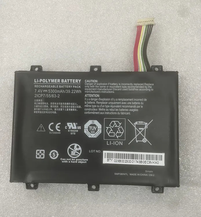 Batterie Simplo SMP-BOBCACLL4 pour tablette Xplore iX101B1 ix101b2 SMPSBINTL 5300 mAh