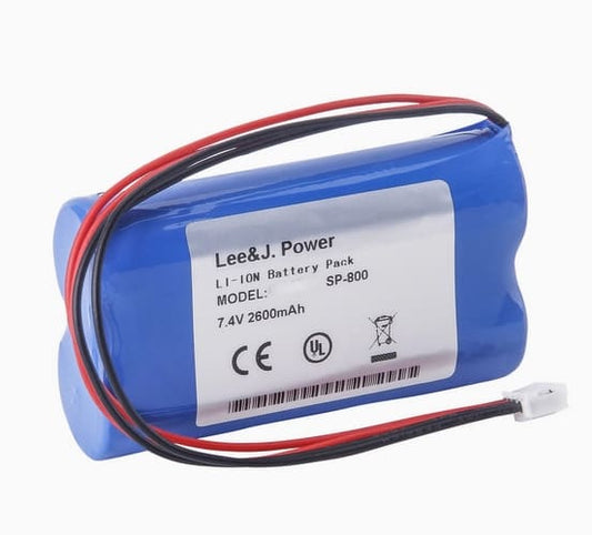  Battery for G-Care SP-800 Vital Signs Monitor BAK-18650C4*2 2600mAh
