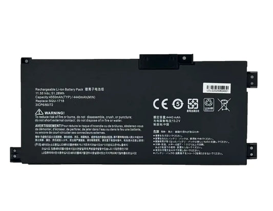 SQU-1718 Battery for Thunderobot 911ME 911S 911 Air G7000M / G8000M Hasee S7 Series