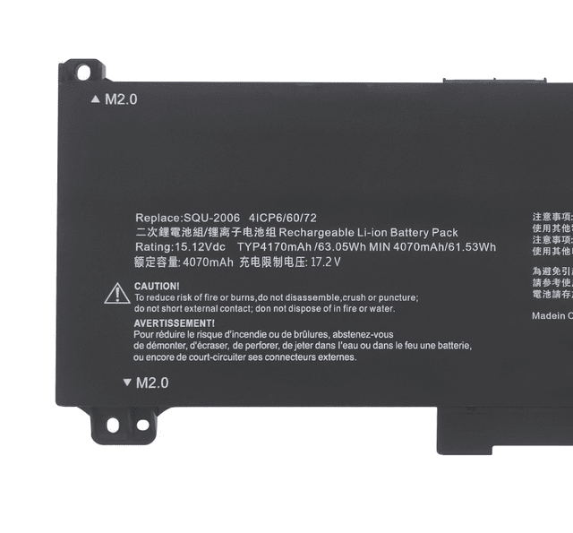 SQU-2006 Replacement Battery for Hasee S8D6, Z7D6, Z8D6, 911X, R16 2024