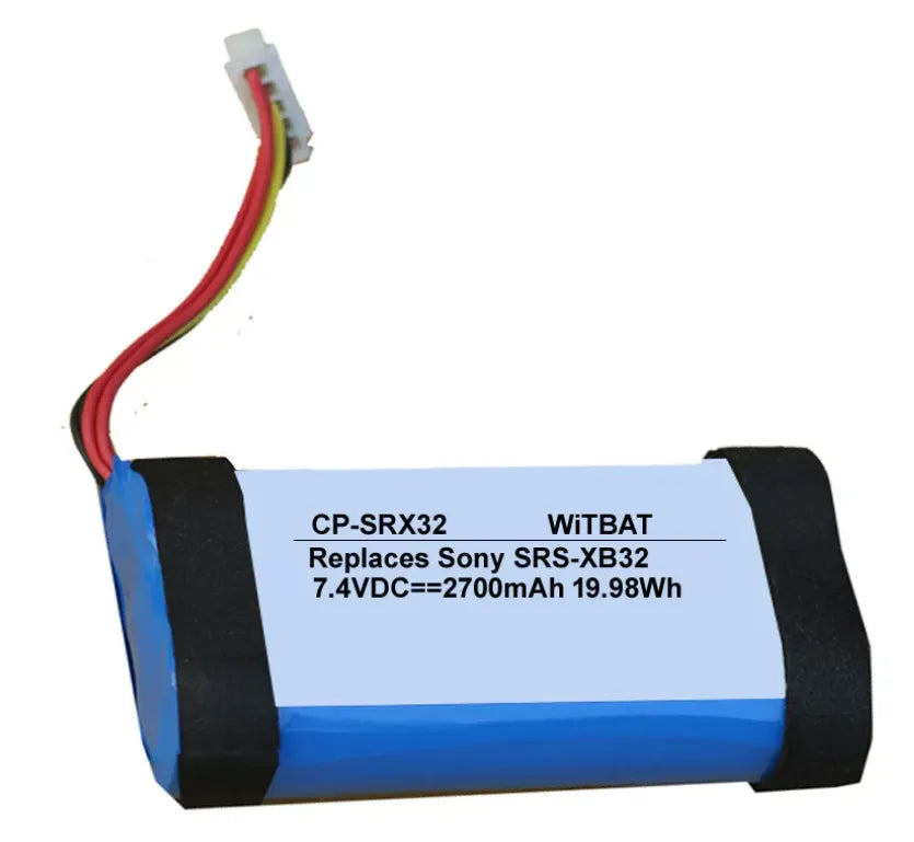 CP-SRX32 Replacement Battery For Sony SRS-XB32 ST-06S 7.4V 2700mAh 19.98Wh