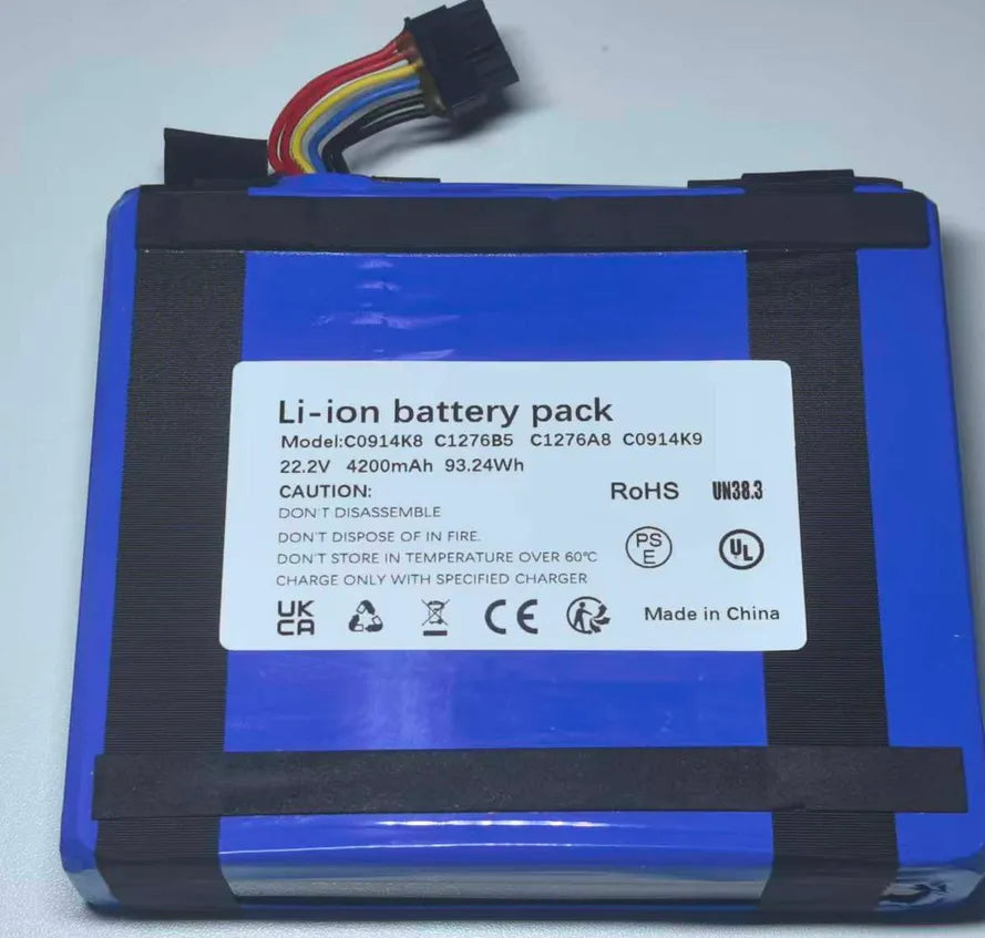 C0914K8, C126A8, C0914k9, C1276b5 Battery for Eufy MACH V1 T2750 T2750G11 Cordless Vacuum Cleaner