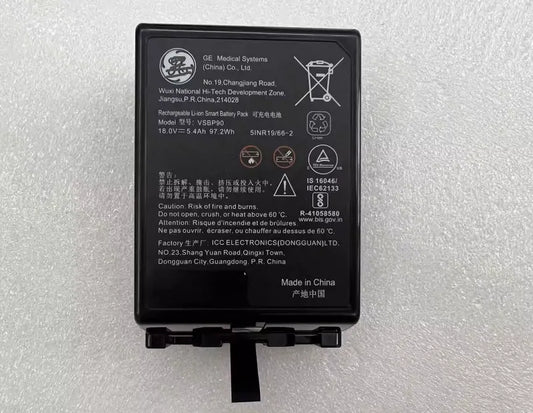 VSBP90 5INR1966-2 for Vivid IQ system Ultrasound Rechargeable Li-ion Smart Battery