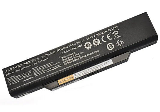W130HUBAT-6 Battery for Clevo W255CEW, W130Ex, W130Hx 6-87-W130S-4D73