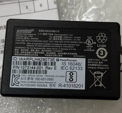 WA3026 WA3025 Battery for Symbol 7527 7528 PX750 1073145-002-001