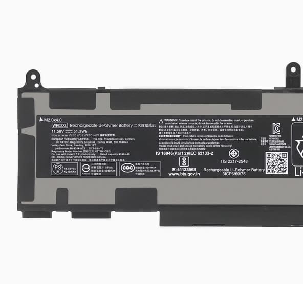 WP03XL 51.3Wh Replacement Battery for Hp EliteBook 830 835 840 845 860 G9/G10