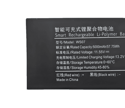 WS07 Honor Jianwu N158 2022 Intel Core i7 Zhuochuang Intelligent i7 Battery