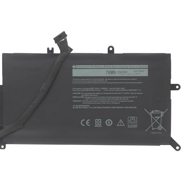 Replacement Dell 08K84V Y9M6F YM9KC Alienware M15 M17 Battery