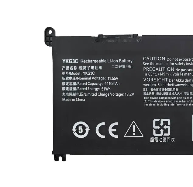 YKG3C Battery For Dell Chromebook 3110 2-in-1 Chromebook 3120 X0Y5M