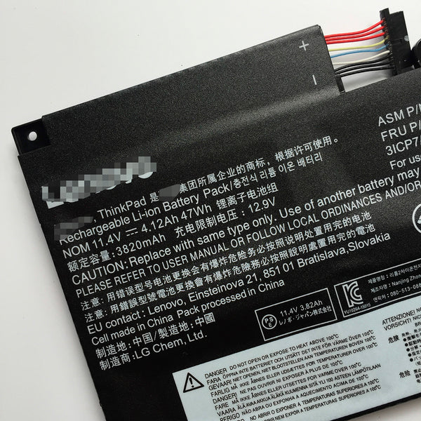 Lenovo ThinkPad S5 E560P 00HW041 00HW040 SB10J78989 47Wh Battery