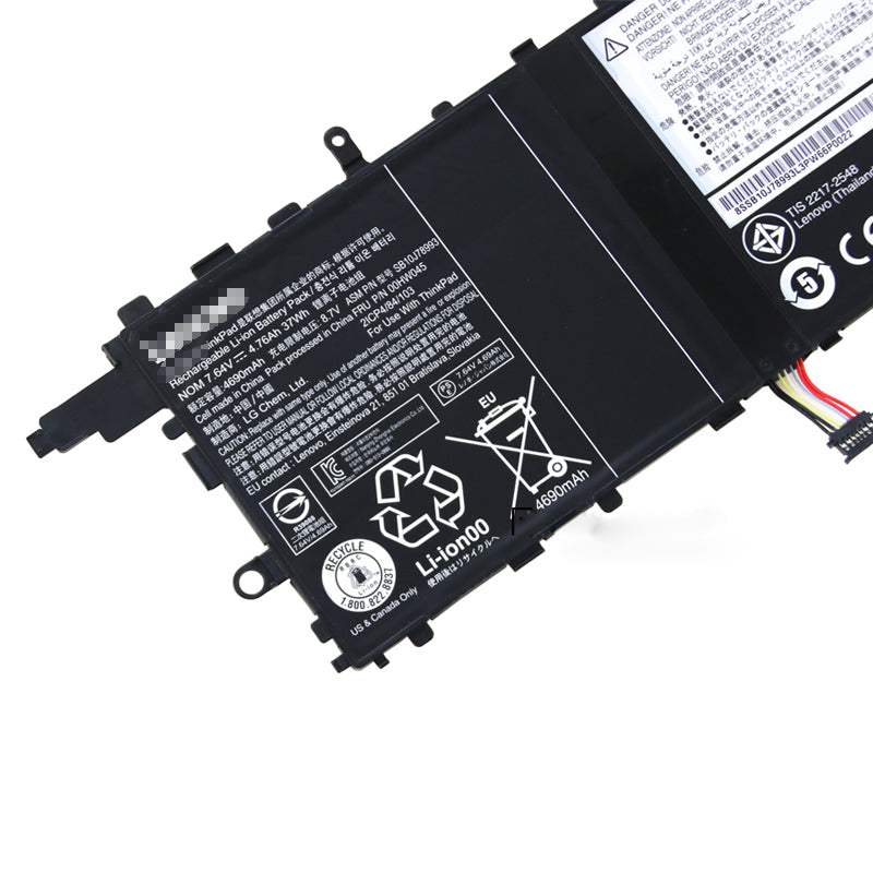 37Wh Lenovo SB10J78993 00HW045 00HW046 ThinkPad X1 Tablet Battery - Store Shoppe