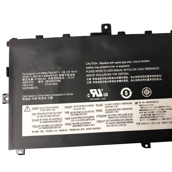 Lenovo 01AV429 01AV430 01AV431 01AV494 SB10K97587 SB10K97588 Battery