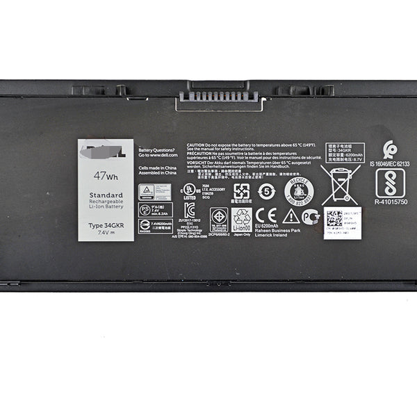 Replacement Dell Latitude E7440 E7450 34GKR 7.4V 47Wh Battery