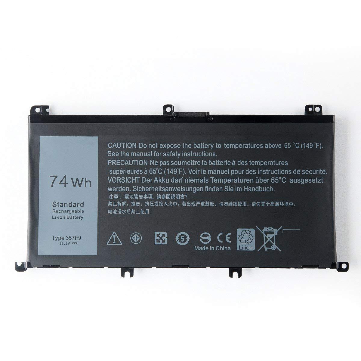 357F9 71JF4 74Wh Battery for Dell Inspiron 15-7000 15-7559 7566 7567 7557