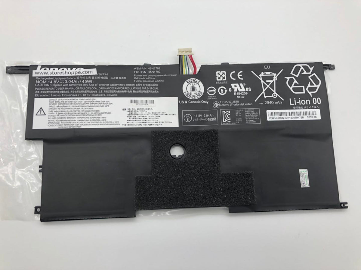 45N1702 45N1703 laptop battery for Lenovo ThinkPad 2nd X1 Carbon - Store Shoppe
