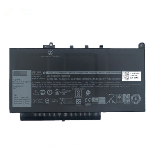 7CJRC 11.4V 42Wh Battery For Dell Latitude 12 E7270 Latitude 12 E7470 - Store Shoppe