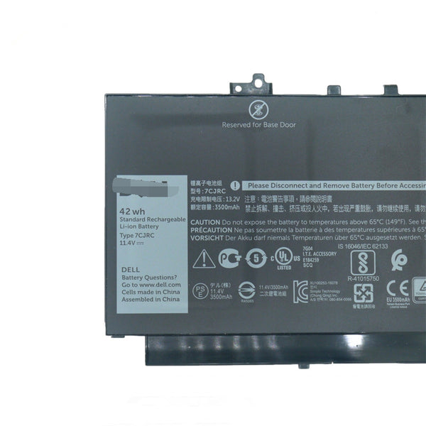 7CJRC 11.4V 42Wh Battery For Dell Latitude 12 E7270 Latitude 12 E7470