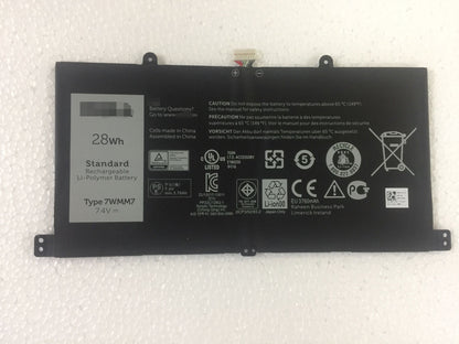 Dell 7WMM7 D1R74 Venue 11 Pro Keyboard 7.4V 28Wh Battery - Store Shoppe