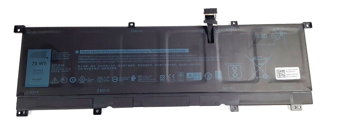 Replacement Dell 8N0T7 0TMFYT XPS 15 9575 75Wh laptop battery - Store Shoppe