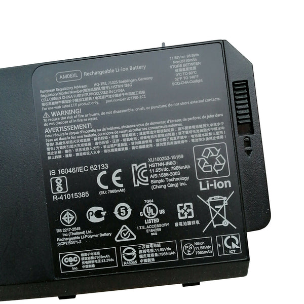 AM06XL Battery For Hp HSTNN-IB8G Zbook 17 G5 4QH18EA L07350-1C1