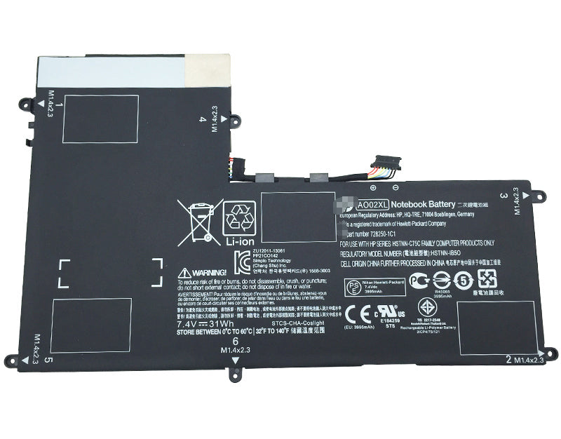 HP ElitePad 1000 G2 HSTNN-LB5O 728250-1C1 AO02XL 31Wh Battery - Store Shoppe