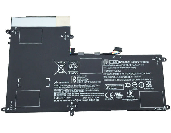 HP ElitePad 1000 G2 HSTNN-LB5O 728250-1C1 AO02XL 31Wh Battery