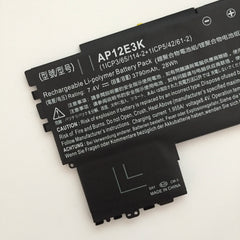 AP12E3K Battery For Acer Aspire S7 S7-191 Ultrabook Series 7.4V 28Wh