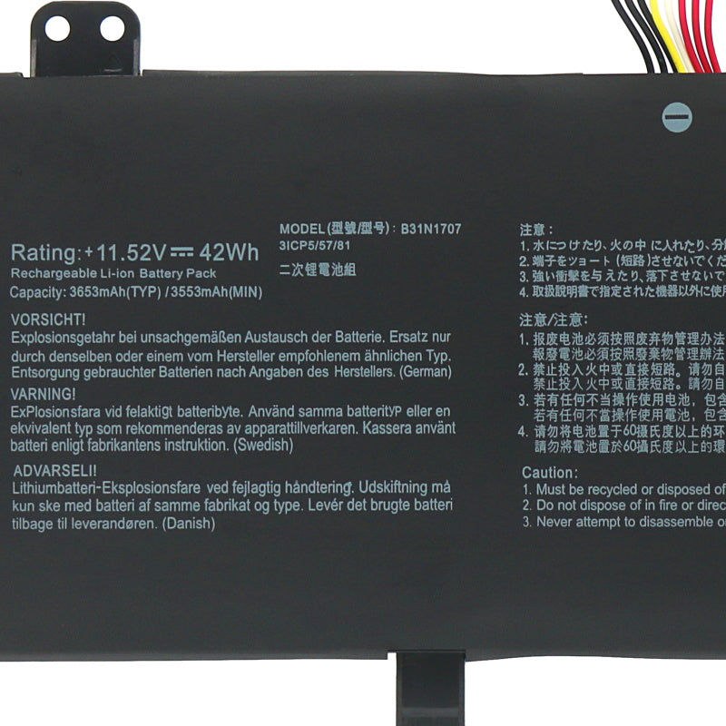 Lenovo B31N1707 B31N1707-1 VivoBook 14 X411UN Battery - Store Shoppe