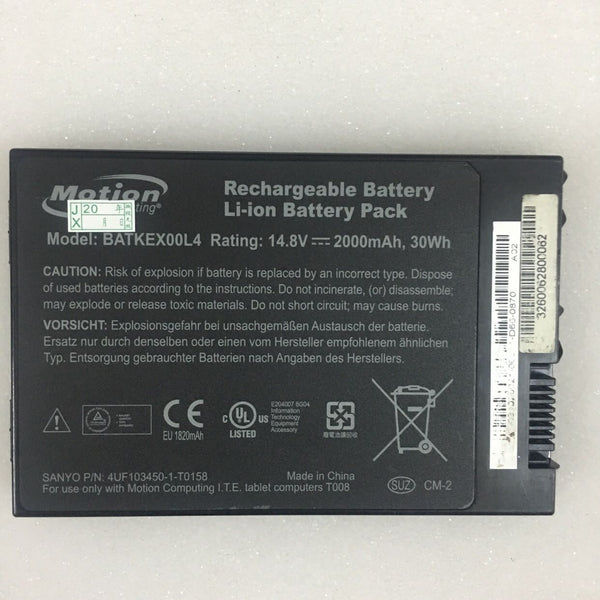 Motion BATKEX00L4 Tablet PC J3400 T008 Series 14.8V 2000mAh 30Wh Battery