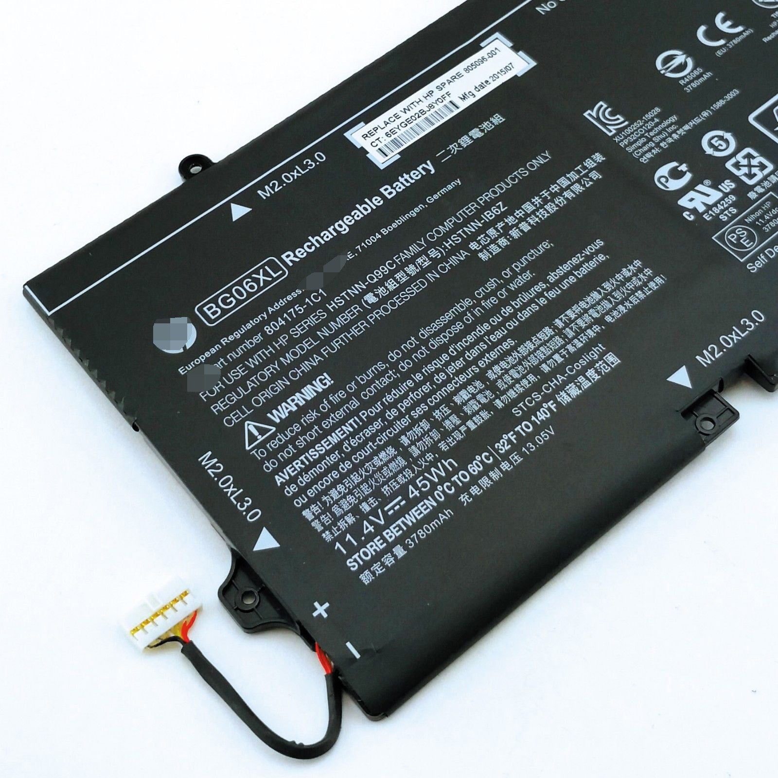BG06XL 45Wh Battery for Hp HSTNN-IB6Z 805096-001 EliteBook 1040 G3 Series - Store Shoppe