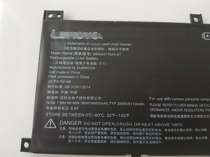 BSNO4170A5-AT 38Wh Battery For Lenovo Miix 510 Miix520 5B10L68713 - Store Shoppe