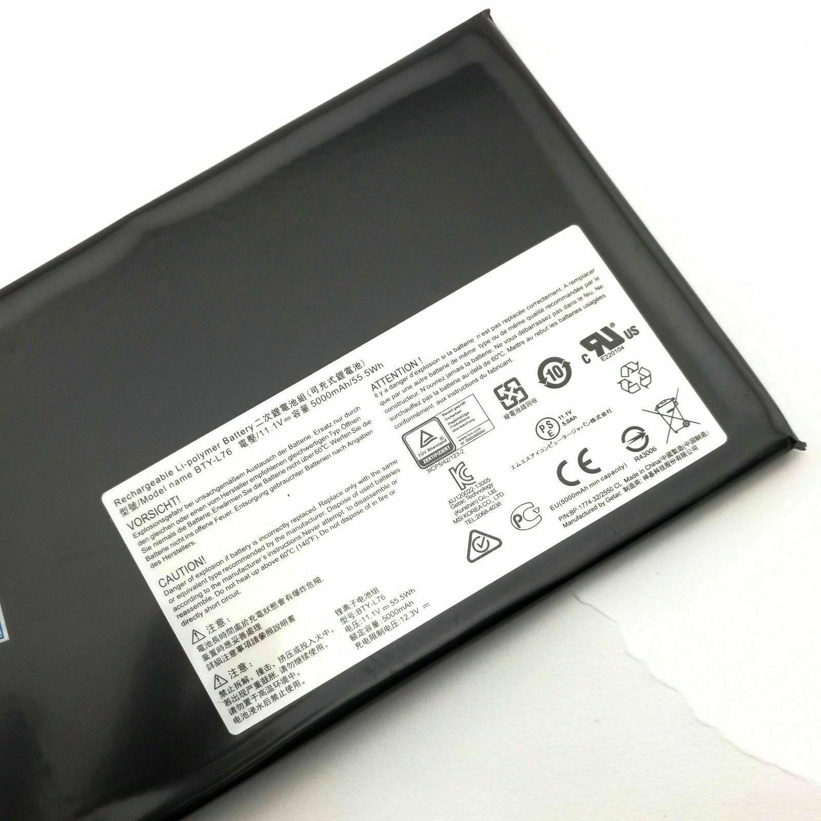 BTY-L76 Replacement MSI GS60 GS70 GS70 Series 5000mAh 55.5Wh Battery - Store Shoppe