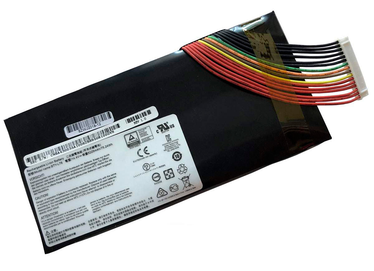 BTY-L78 5225mAh Battery For MSI GT73VR 7RE 7RE-298 GT80 GT83 GT80S - Store Shoppe