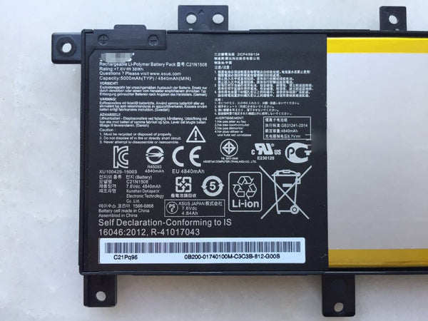 Asus C21N1508 X456UA X456UB X456UF X456UJ laptop battery