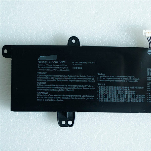 C21N1618 36Wh Battery For Asus VivoBook E402BA-FA010T E402BA E402BP
