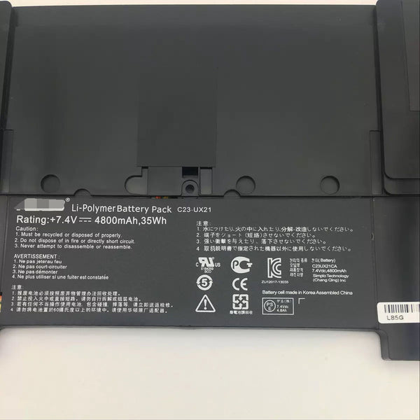 C23-UX21 35Wh Battery For Asus Zenbook UX21 UX21A UX21E Ultrabook