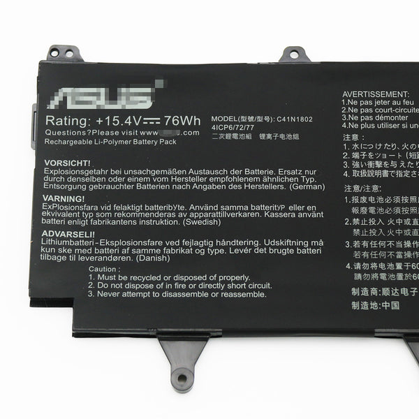 C41N1802 Battery For Asus ROG Zephyrus S GX735GV GX701GWR