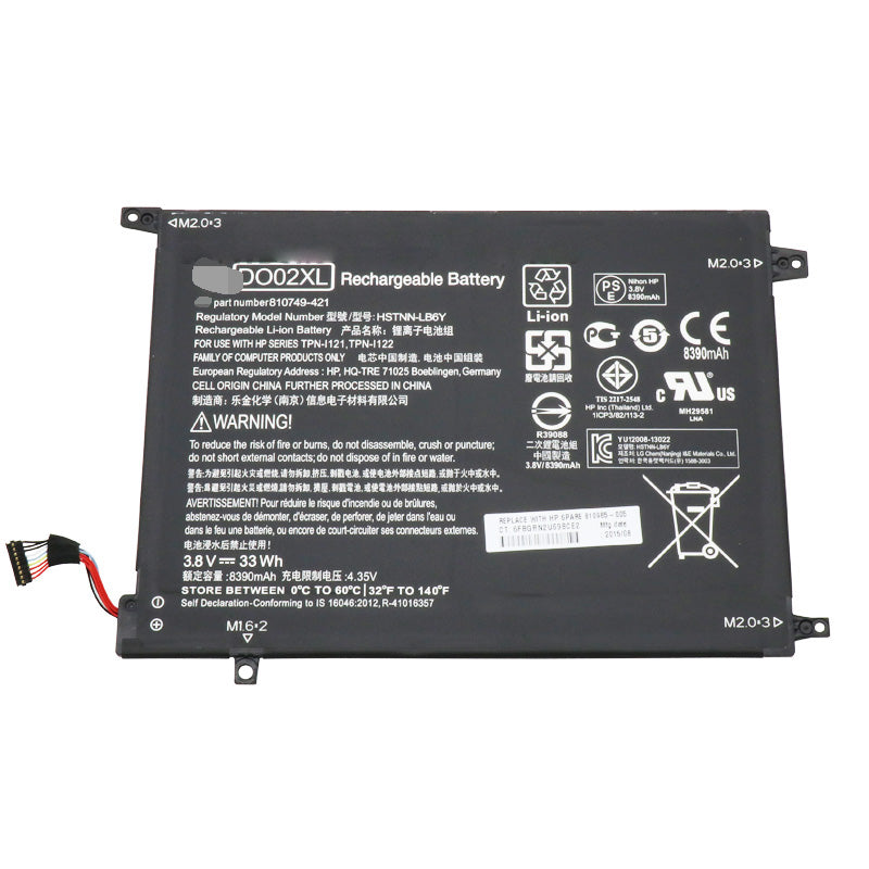 DO02XL 33Wh Battery for Hp Pavilion x2 10 HSTNN-LB6Y 810749-421 - Store Shoppe