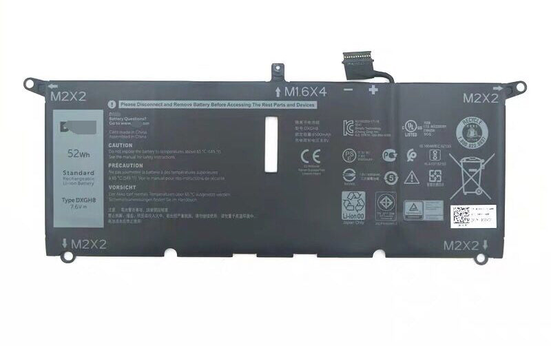 DXGH8 0H754V 52Wh Battery For Dell XPS 13 2018 XPS 13 9370 FHD i5 - Store Shoppe