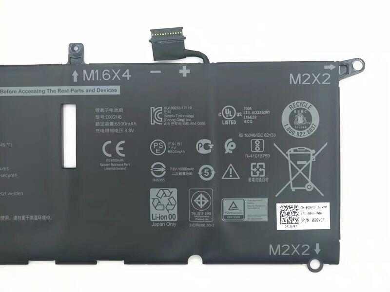 DXGH8 0H754V 52Wh Battery For Dell XPS 13 2018 XPS 13 9370 FHD i5 - Store Shoppe