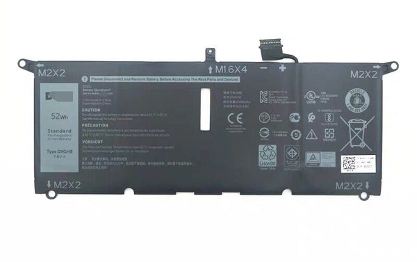 DXGH8 0H754V 52Wh Battery For Dell XPS 13 2018  XPS 13 9370 FHD i5