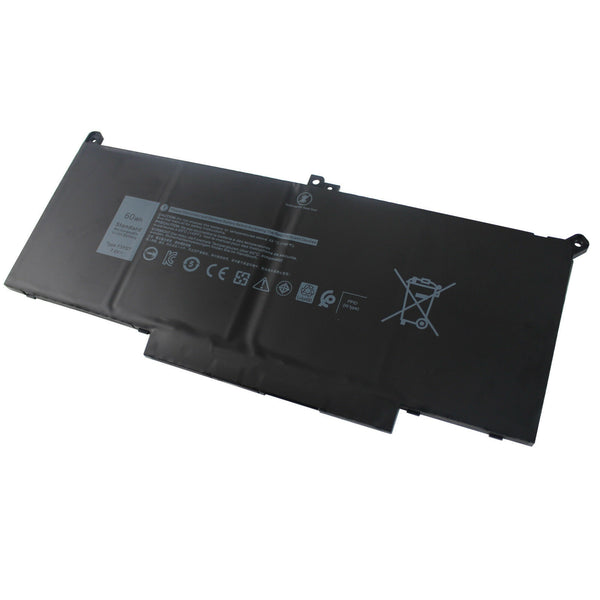 F3YGT 60Wh Battery for Dell Latitude 7280 7290 7380 7390 7480 E7480