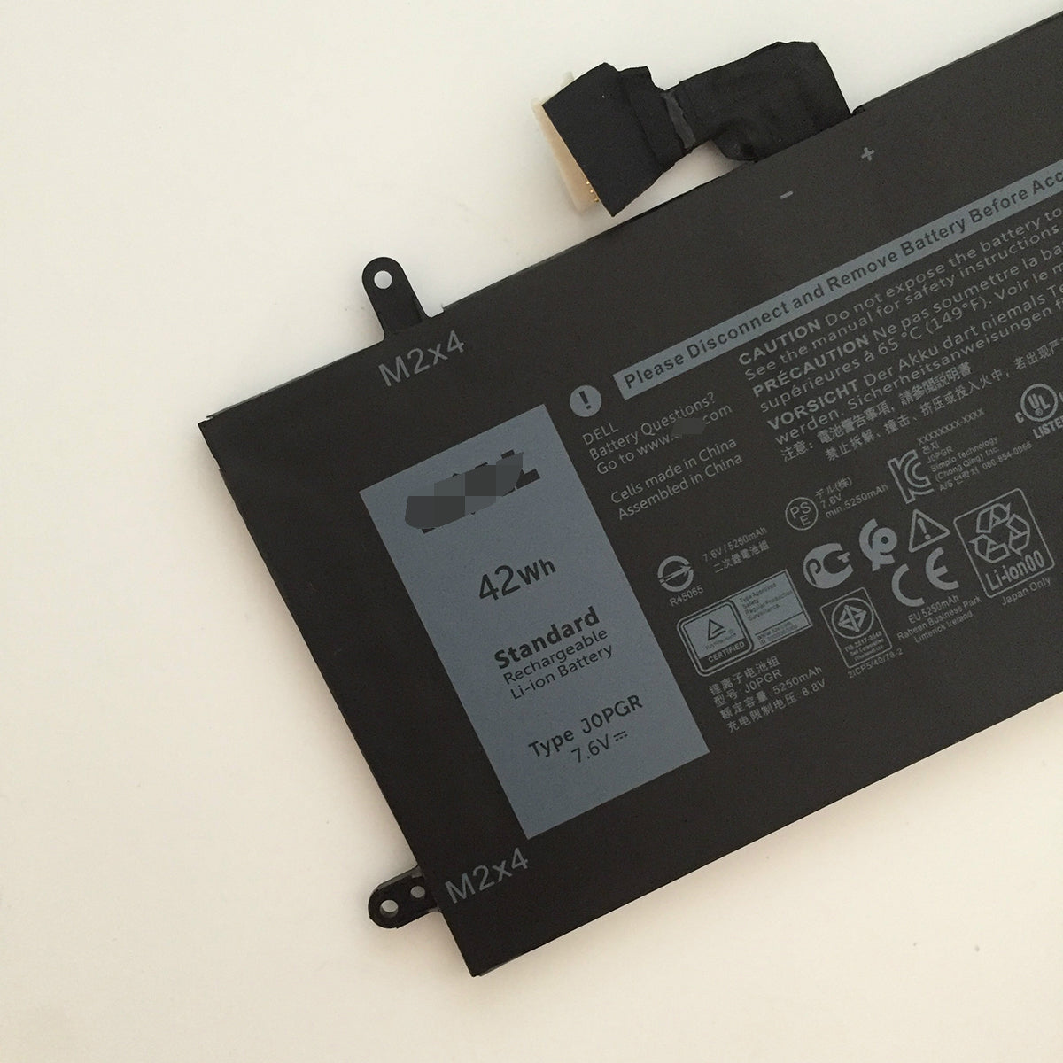 J0PGR JOPGR 42Wh Battery For Dell Latitude 12 5285 5290 2-in-1 laptop - Store Shoppe